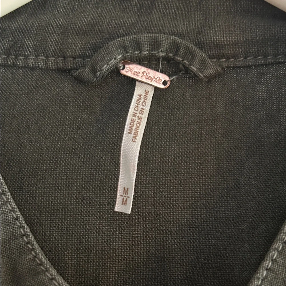 Free People Dark Green Utility Jacket - Picture 2 of 8